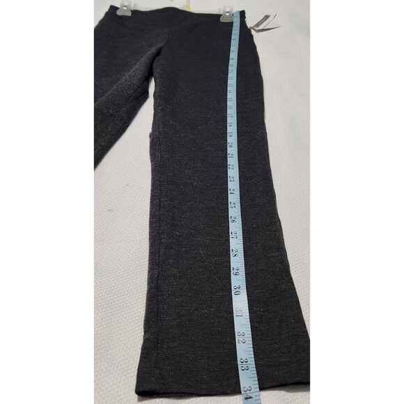 Peace And Pearls Leggin Women Medium Color Gray charcoal Tummy Control (B4) - Picture 3 of 12